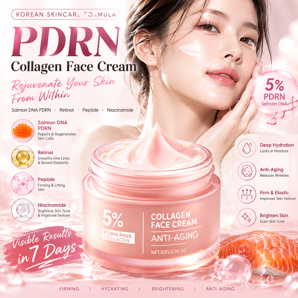 OEM Salmon DNA PDRN Face Cream