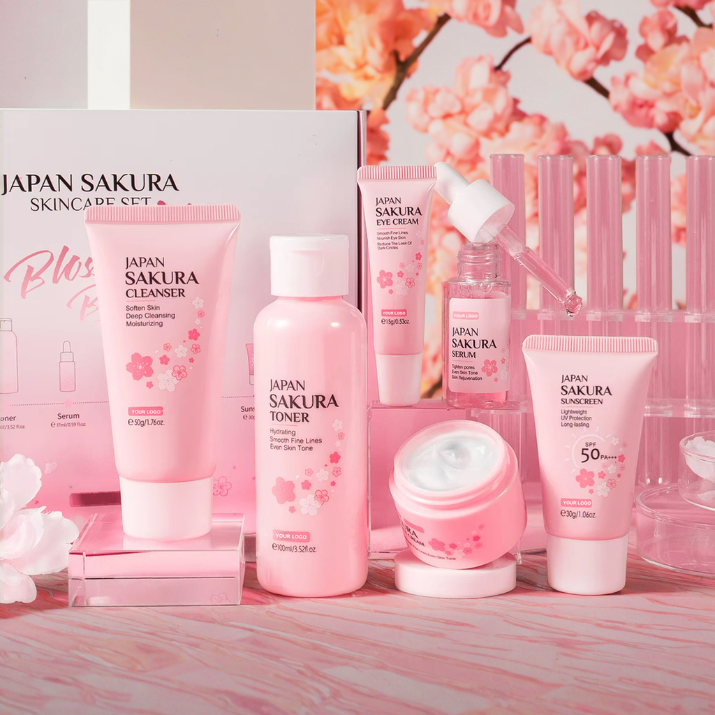 Japan Sakura Skin Care Routine Set 6pcs