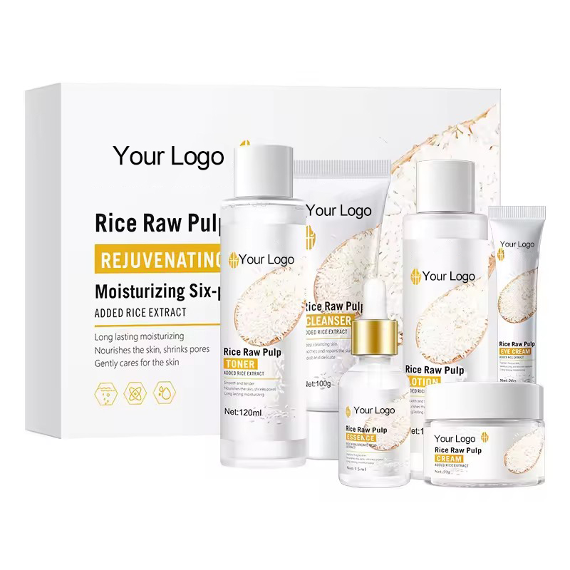 Rice Raw Pulp 6-Piece Facial Care Set