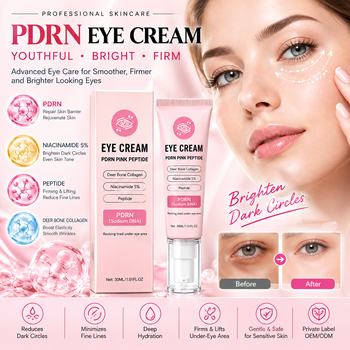 PDRN Eye Cream for Women Korean Salmon DNA Peptide Anti Wrinkle Eye Balm