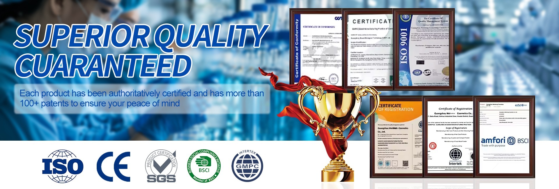 Full turnkey OEM ODM cosmetics laboratory and clean workshop