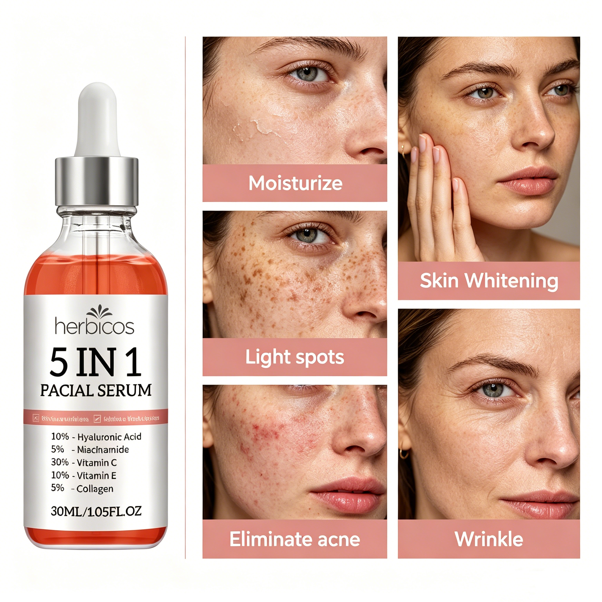 5-in-1 Vitamin C Niacinamide Multi-Action Serum