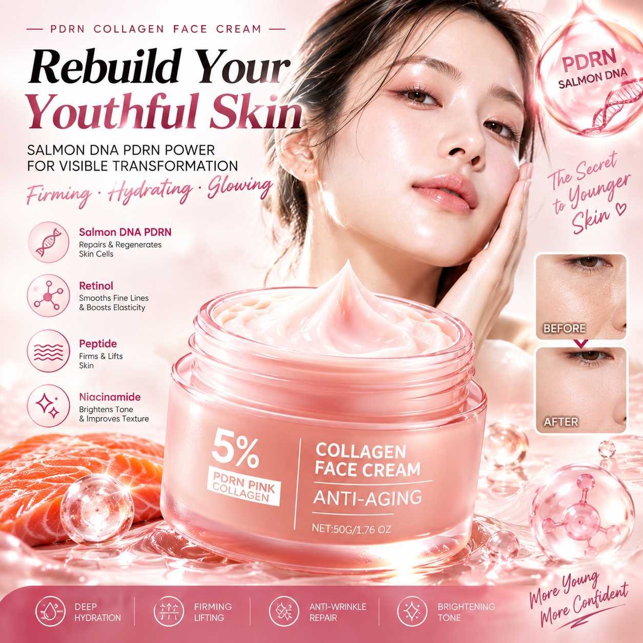 PDRN Salmon DNA Anti-Aging Face Cream